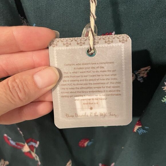 Matilda Jane Evergreen Dream Bird Butterfly Jumper Jumpsuit NWT Size Small Green - Picture 5 of 12